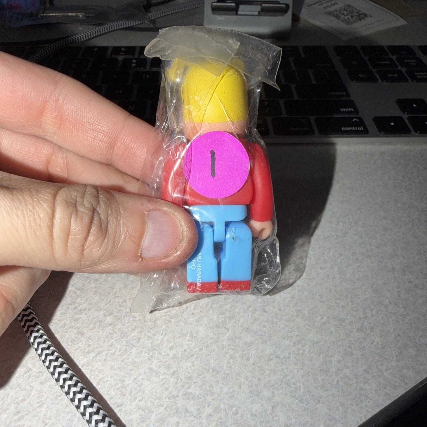 Medicom Toy Be@rbrick Series 50 Vinyl Figure Red Shirt Blond Hair