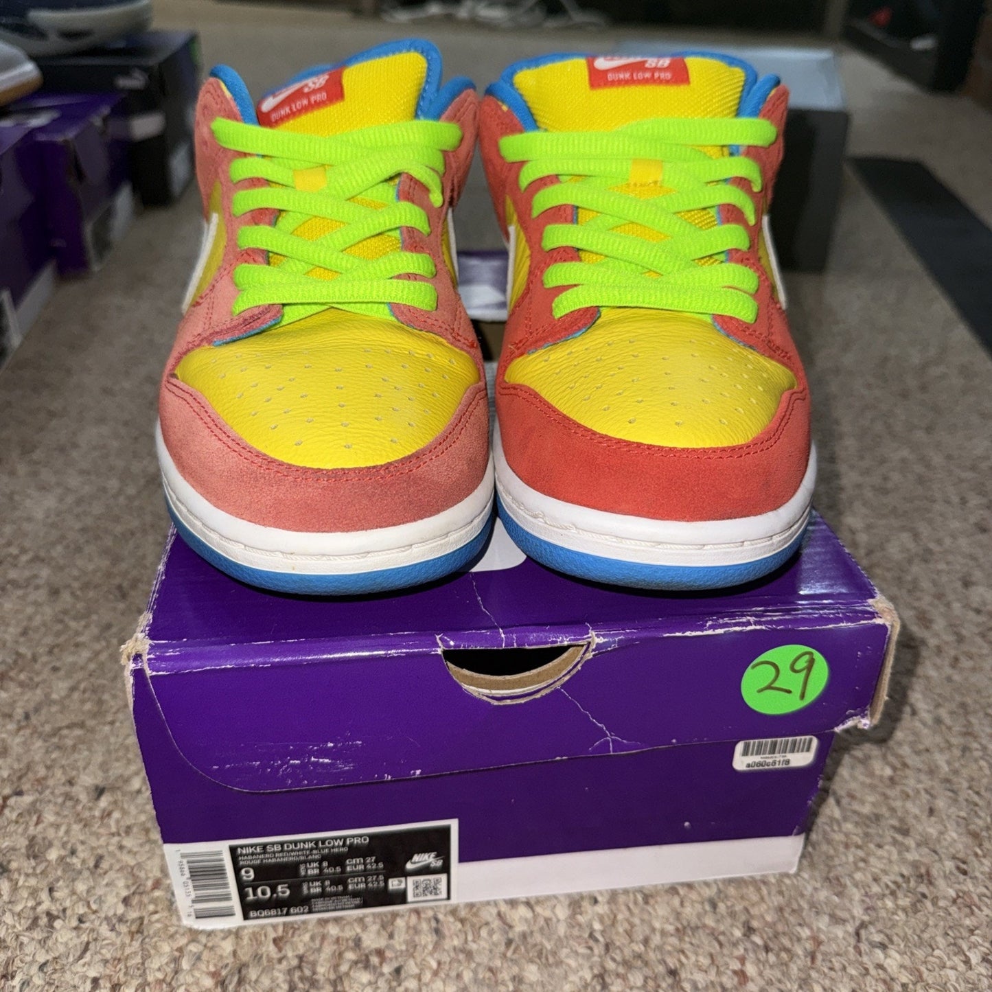 Size 9 - Nike SB Dunk Low Bart Simpson 2022