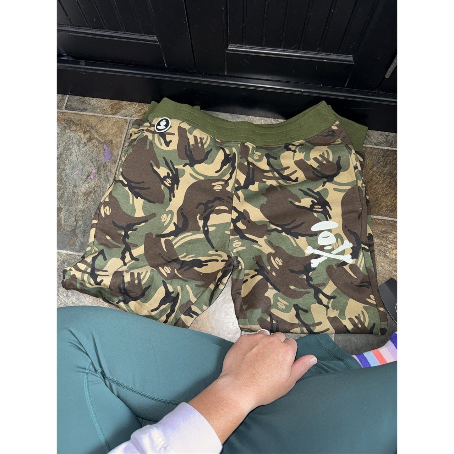 AAPE by A Bathing Ape Camo Sweatpants Joggers Adult Size M Streetwear - RARE