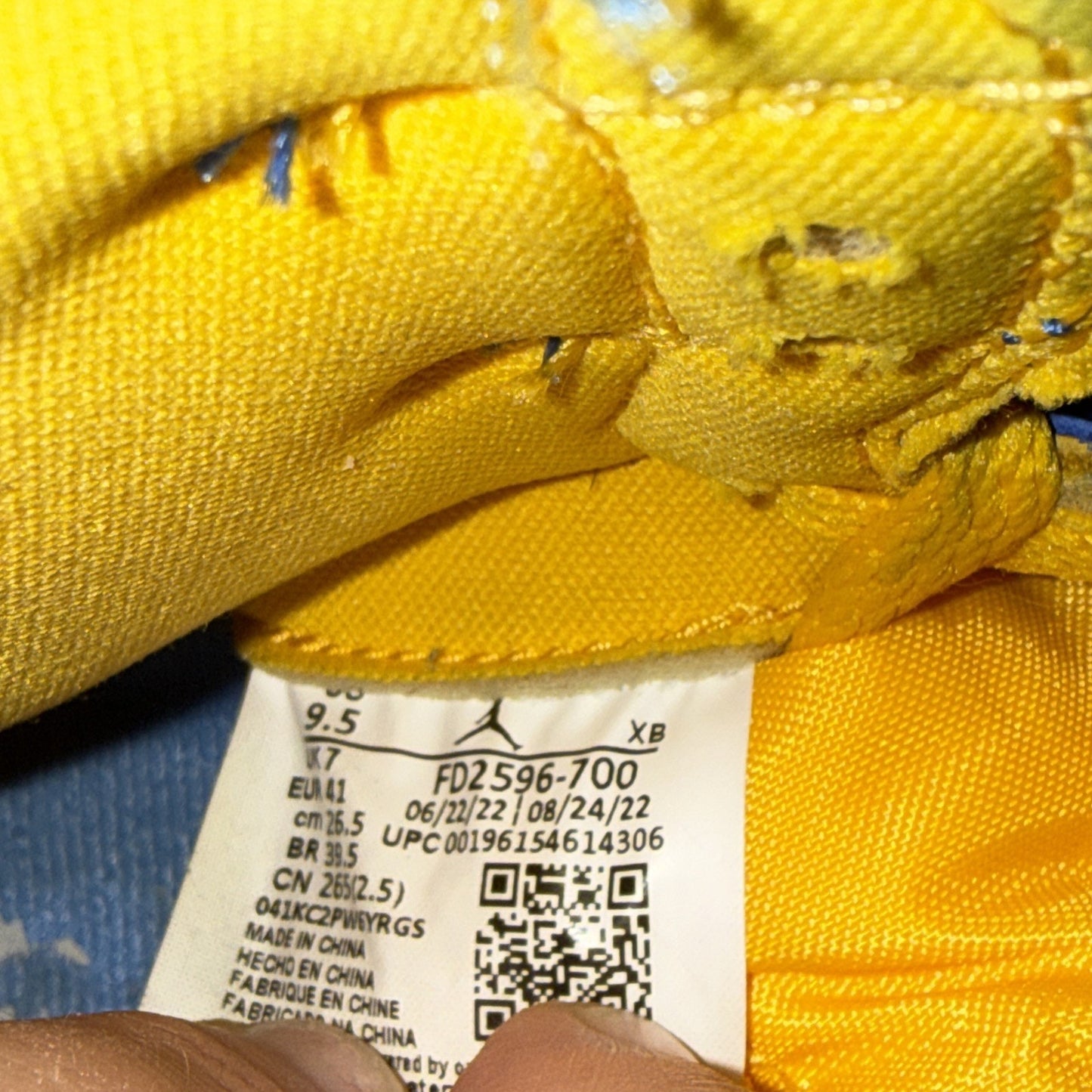 Jordan WMNS Air Jordan 1 Retro OG High Reverse Laney Blue/Yellow FD2596-700