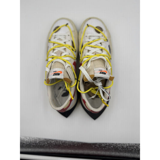 Size 8 - Nike Off-White x Blazer Low White University Red NBS259