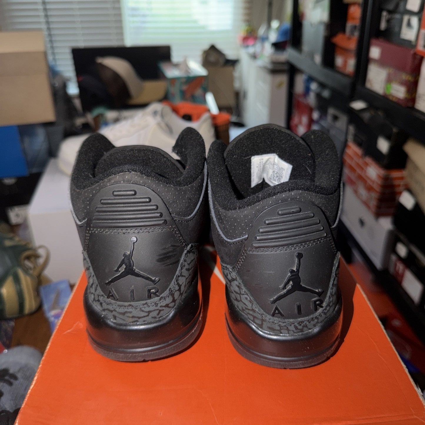 Air Jordan 3 Black Cat GS Size 6Y 2025 Women 7.5
