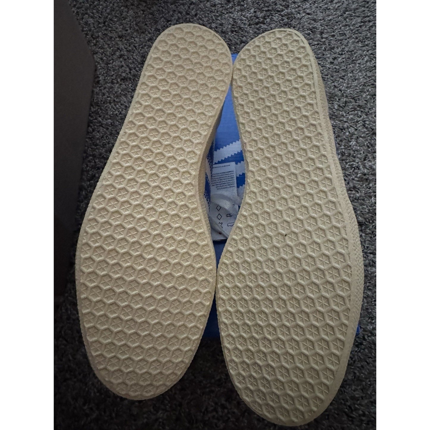 Size 9.5 Adidas Gazelle - Gazelle 'Ivory Bluebird' Shoe Palace Exclusive - IF4599 BS339