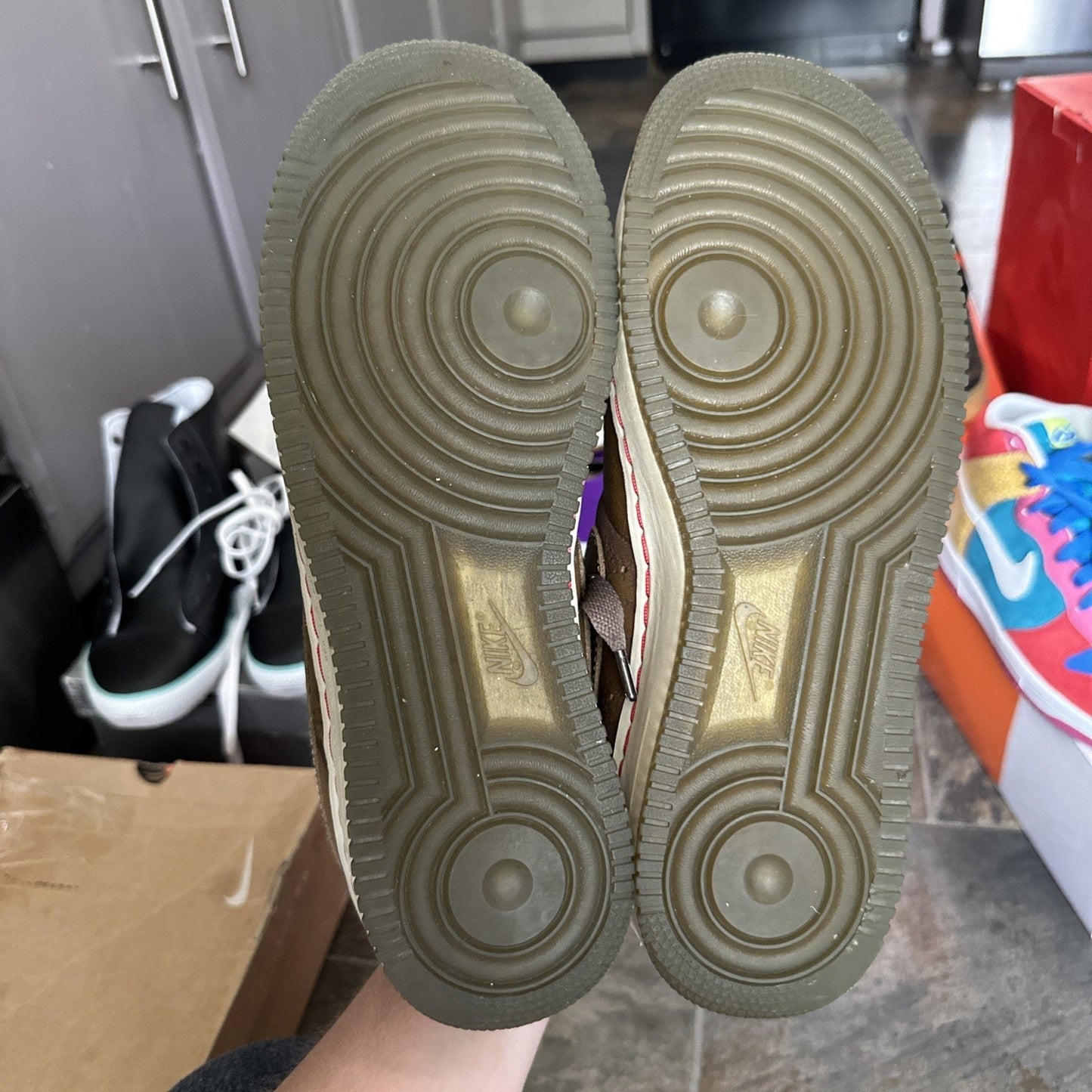 Size 11.5 - Nike Air Force 1 IO 1 Piece Low Brown Rare