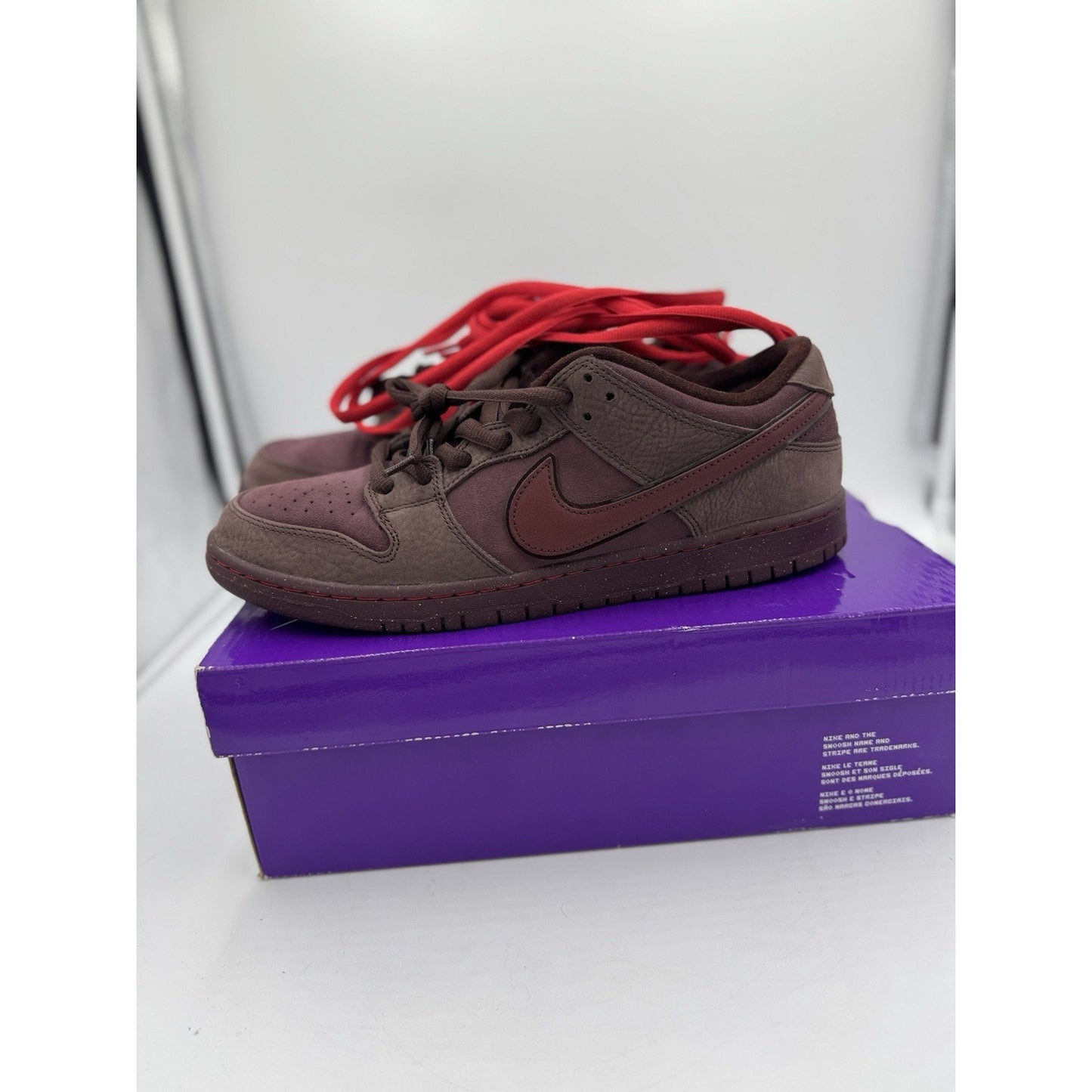 Size 11.5 - Nike Dunk Premium SB Low City of Love Collection - Burgundy Crush