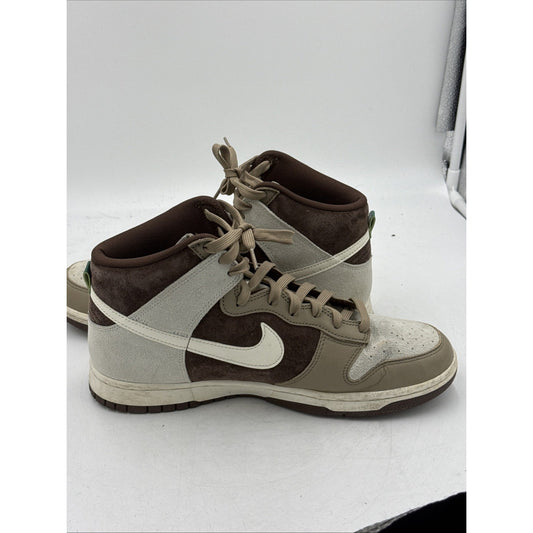 Size 10.5 - Nike Dunk High Light Chocolate
