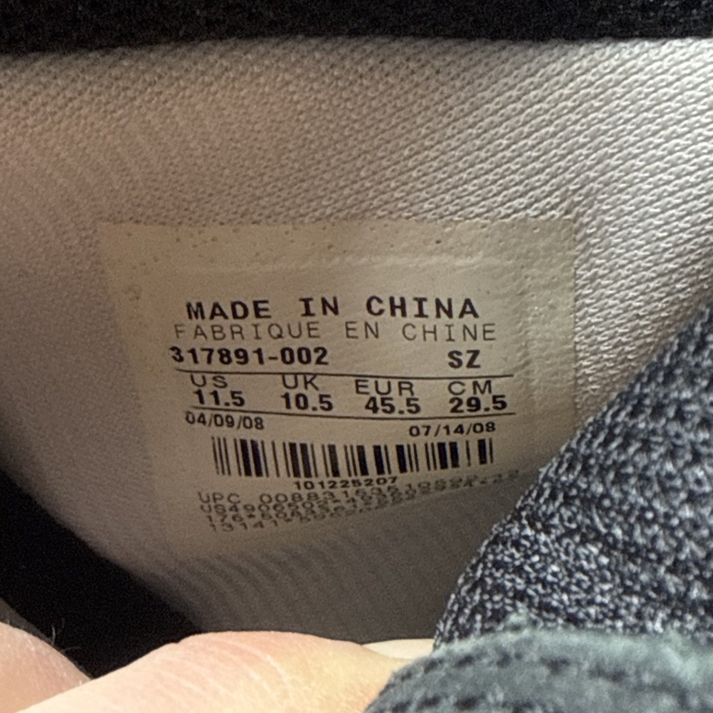 Size 11.5 - Nike Dunk Premium High Black