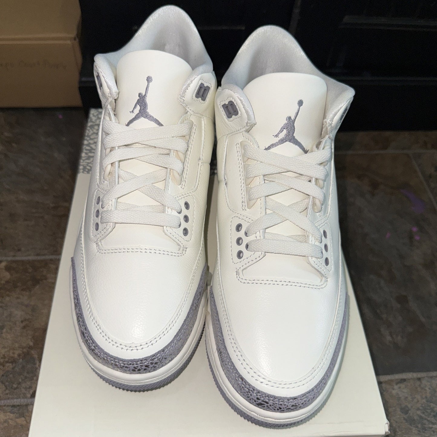 Size 8 CK9246-100 Wmns Air Jordan 3 Retro Sail/cement Gray