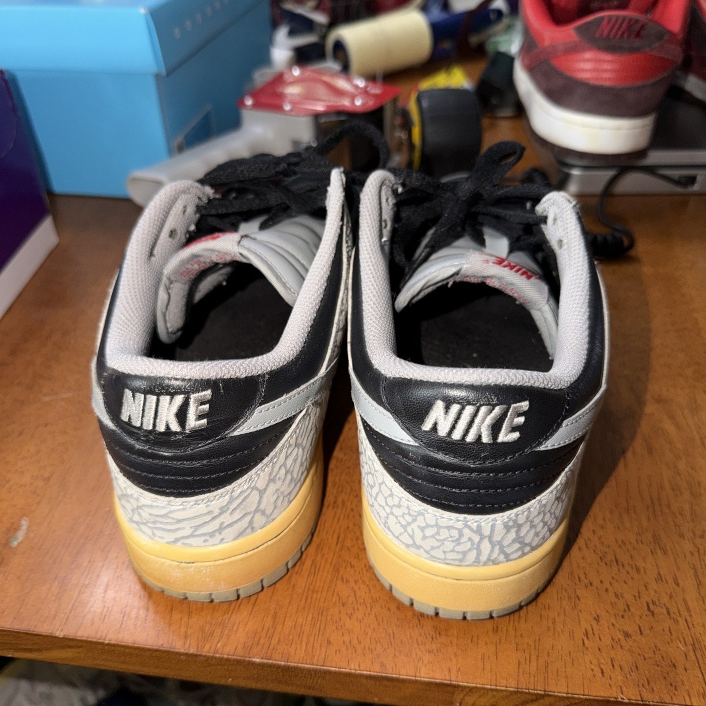 Size 11 - Nike Dunk Cl Low Jordan Pack Cement J-pack