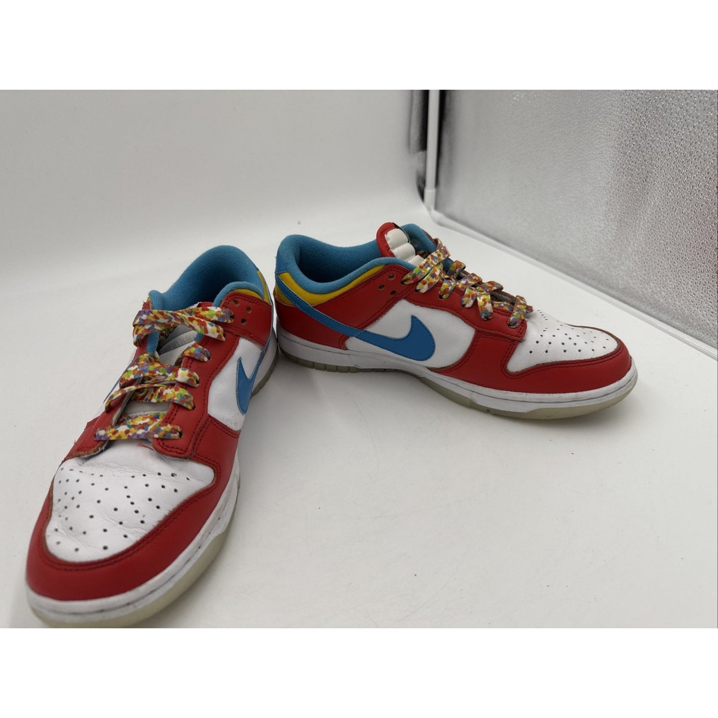 Size 7.5 - Nike Dunk Low x LeBron James x Fruity Pebbles Red