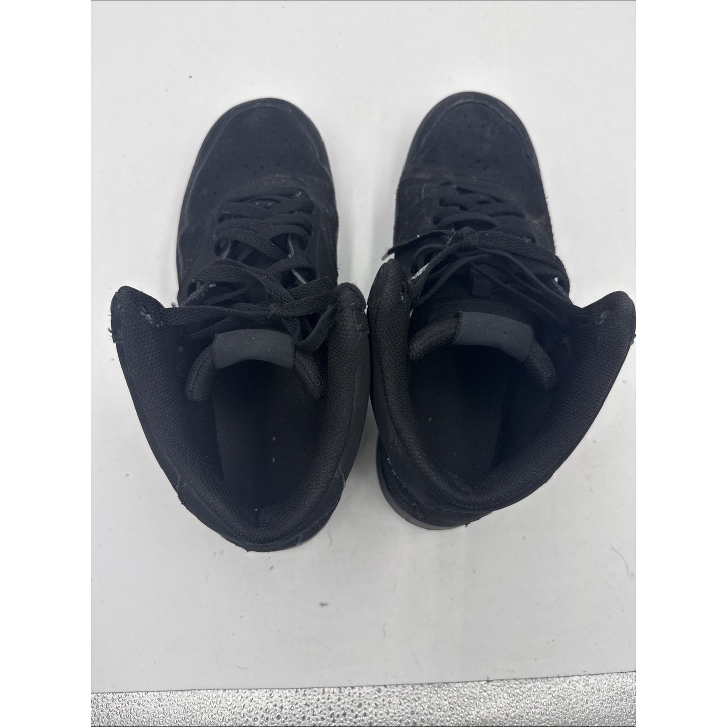 Size 9.5 - Nike Court Vision Mid Triple Black