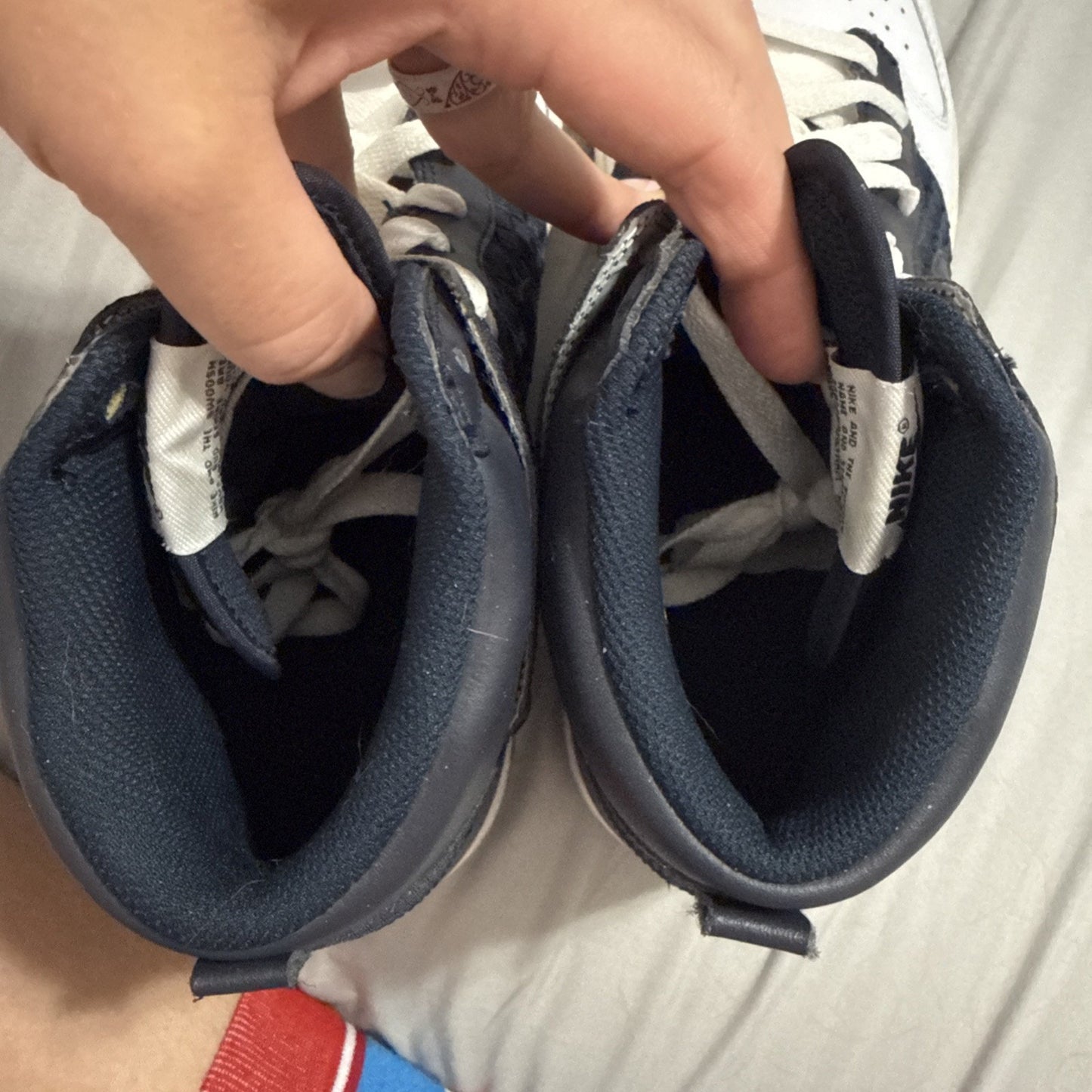 Size 11 - Nike Dunk High Black, Obsidian White - 317982-143