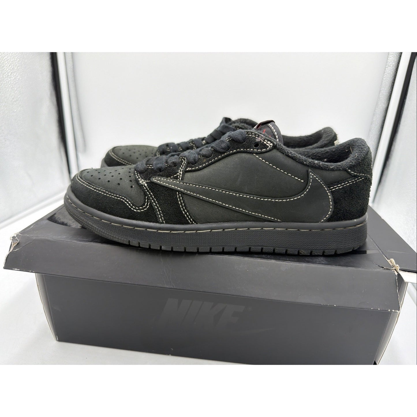 Size 7.5 - Jordan 1 Retro Low OG SP x Travis Scott Black Phantom