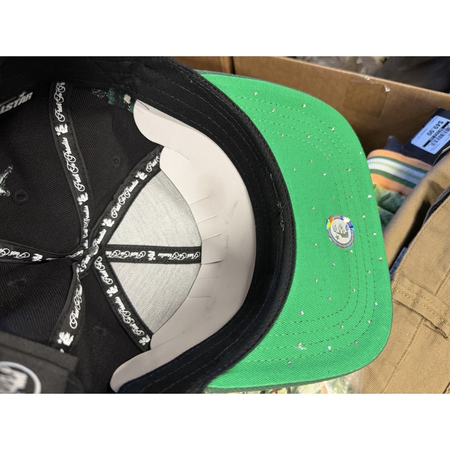 HELLSTAR Sharkteeth Green/ Black Snapback/Brand New/100%Authentic