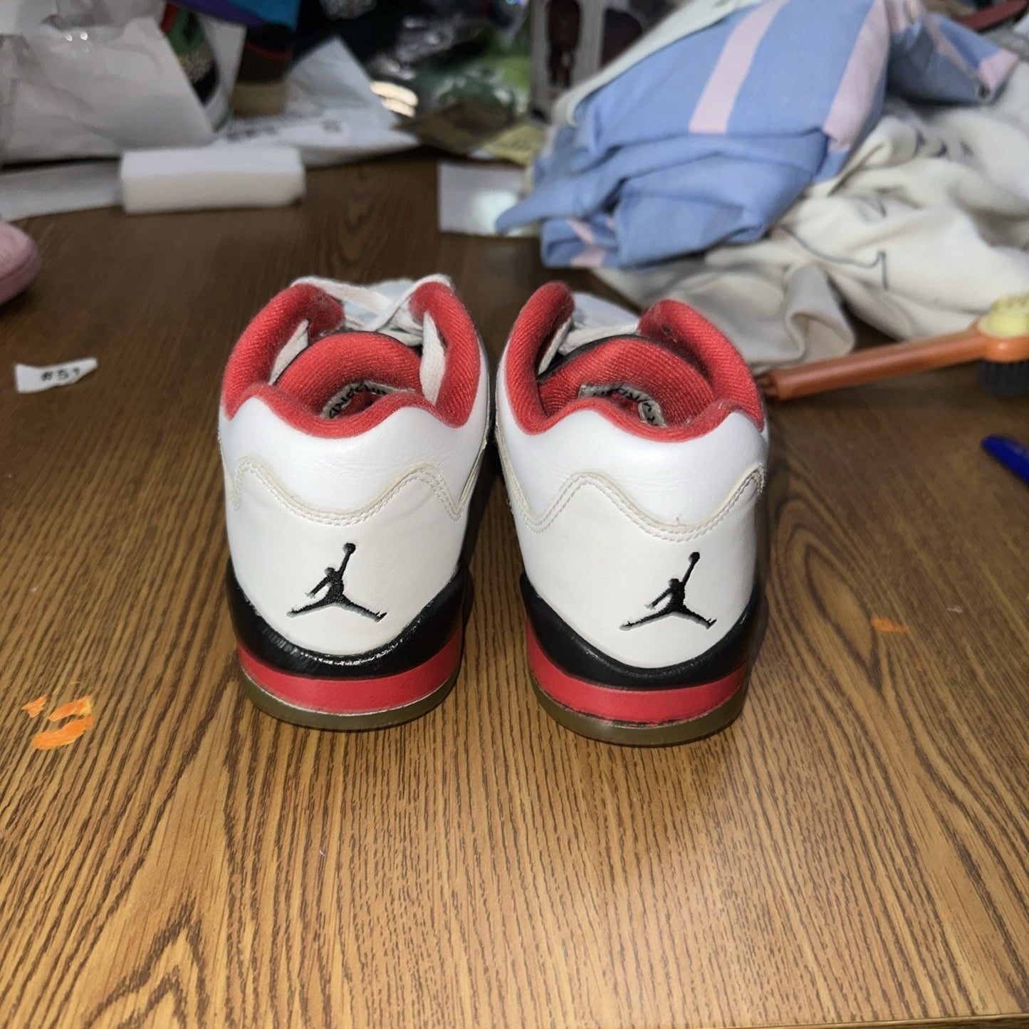 Size 4 (GS) - Jordan 5 Retro 2016 Low Fire Red