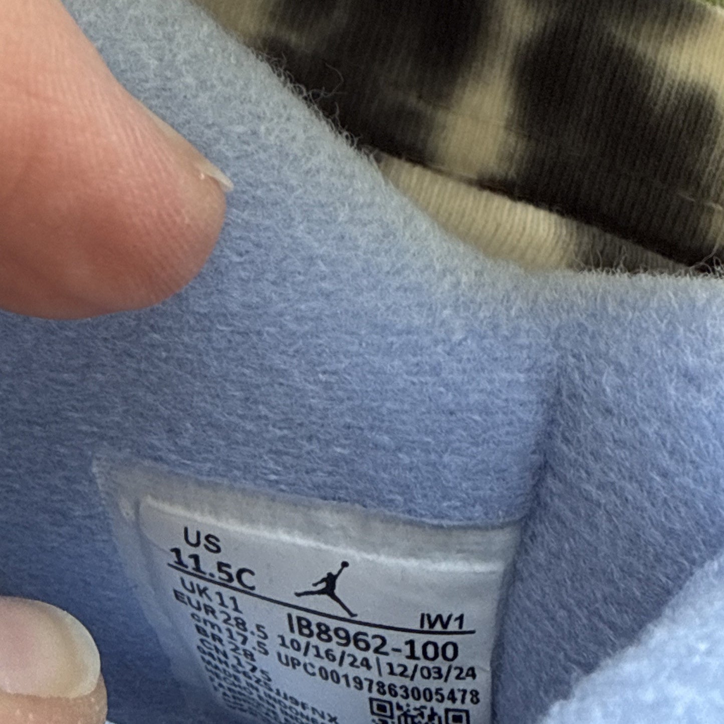Jordan 4 IV Retro TD 'Forget Me Not' Aluminum IB8962-100 Sz 11.5C