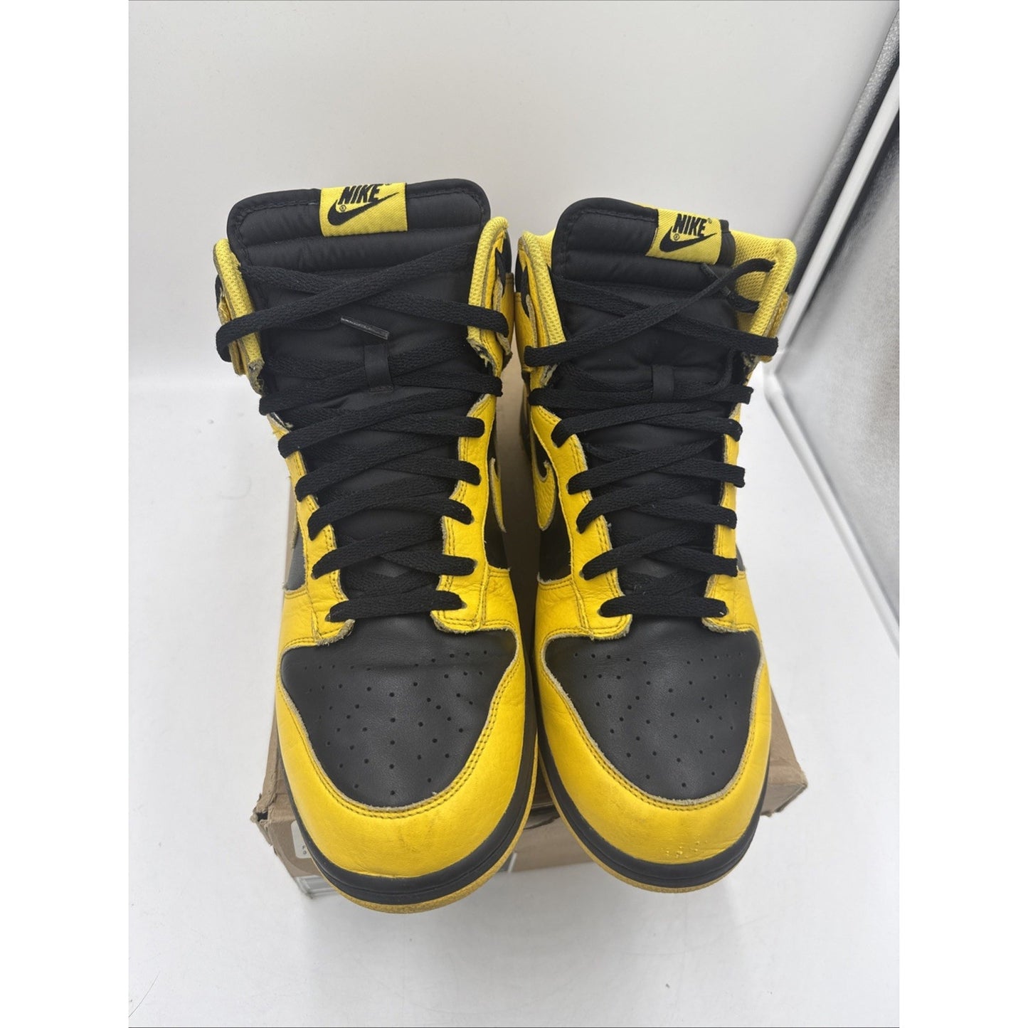 Size 13 - Nike Dunk High Black Varsity Maize