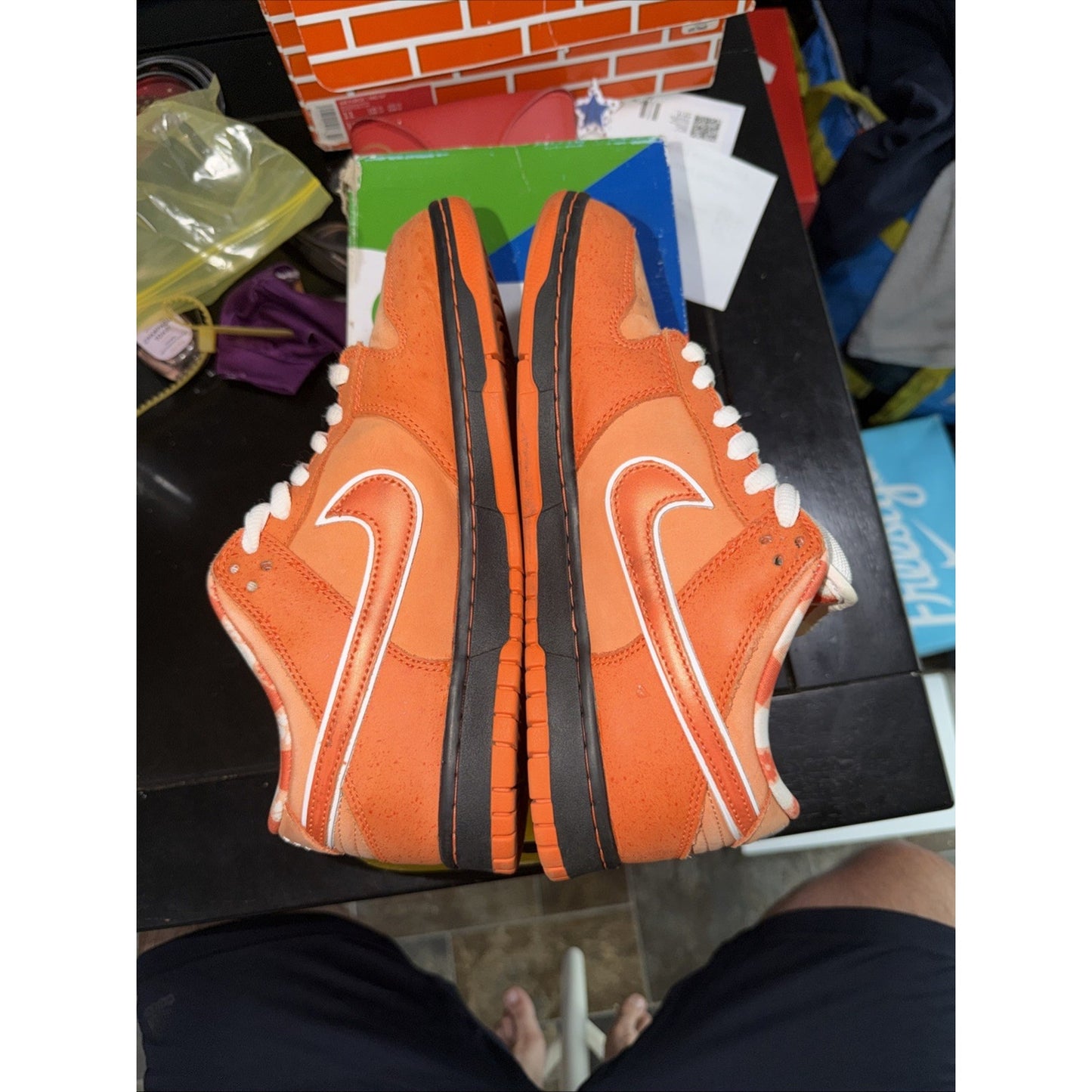 Nike SB Dunk Low 'Concepts Orange Lobster' Sneakers Size 8 FD8776-800