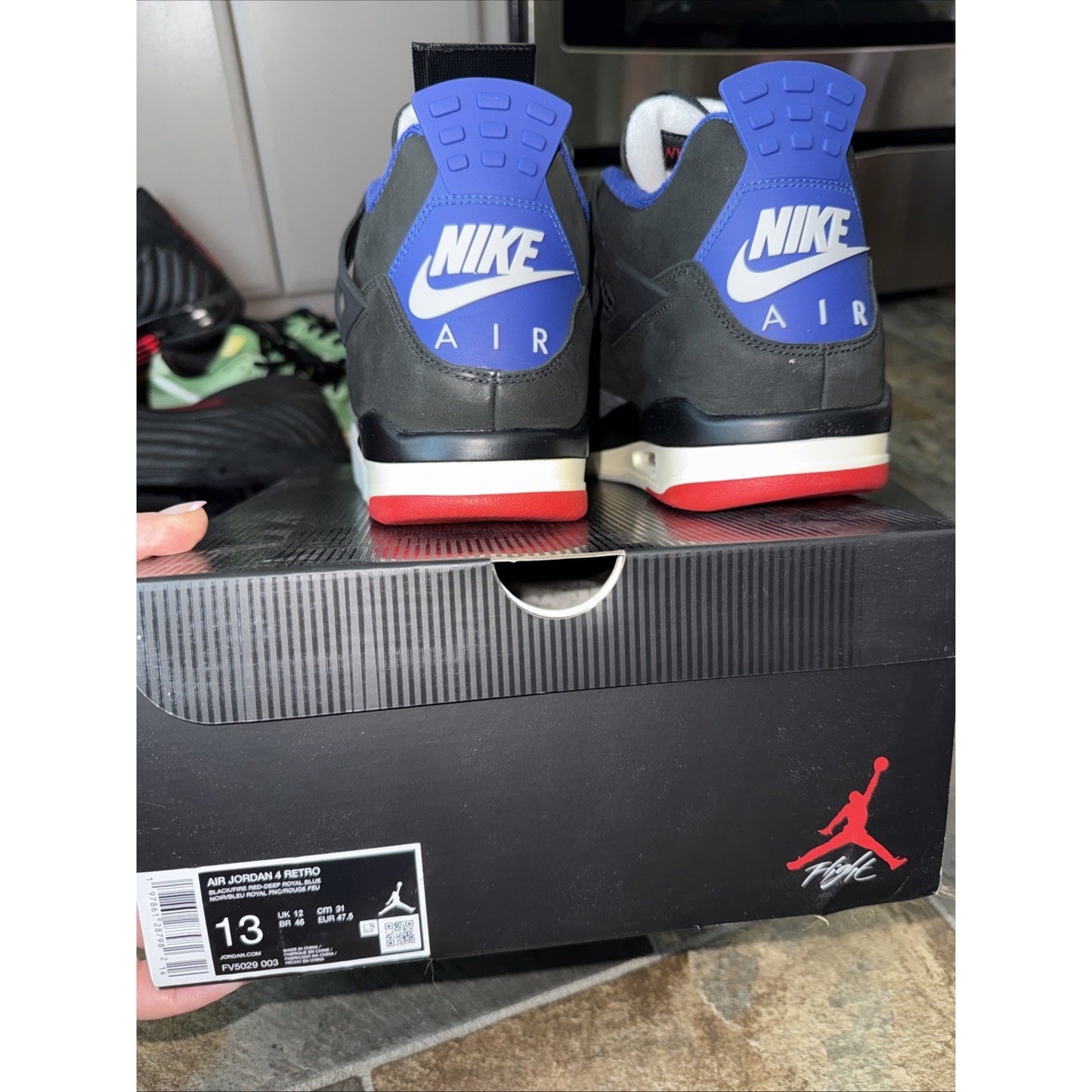 Size 13 - Air Jordan 4 Retro Rare Air - White Lettering