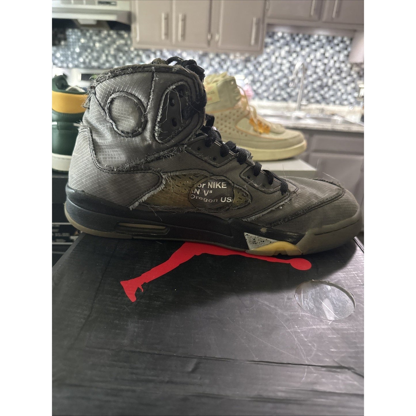 Size 12 - Jordan 5 Retro SP x Off-White Mid Muslin