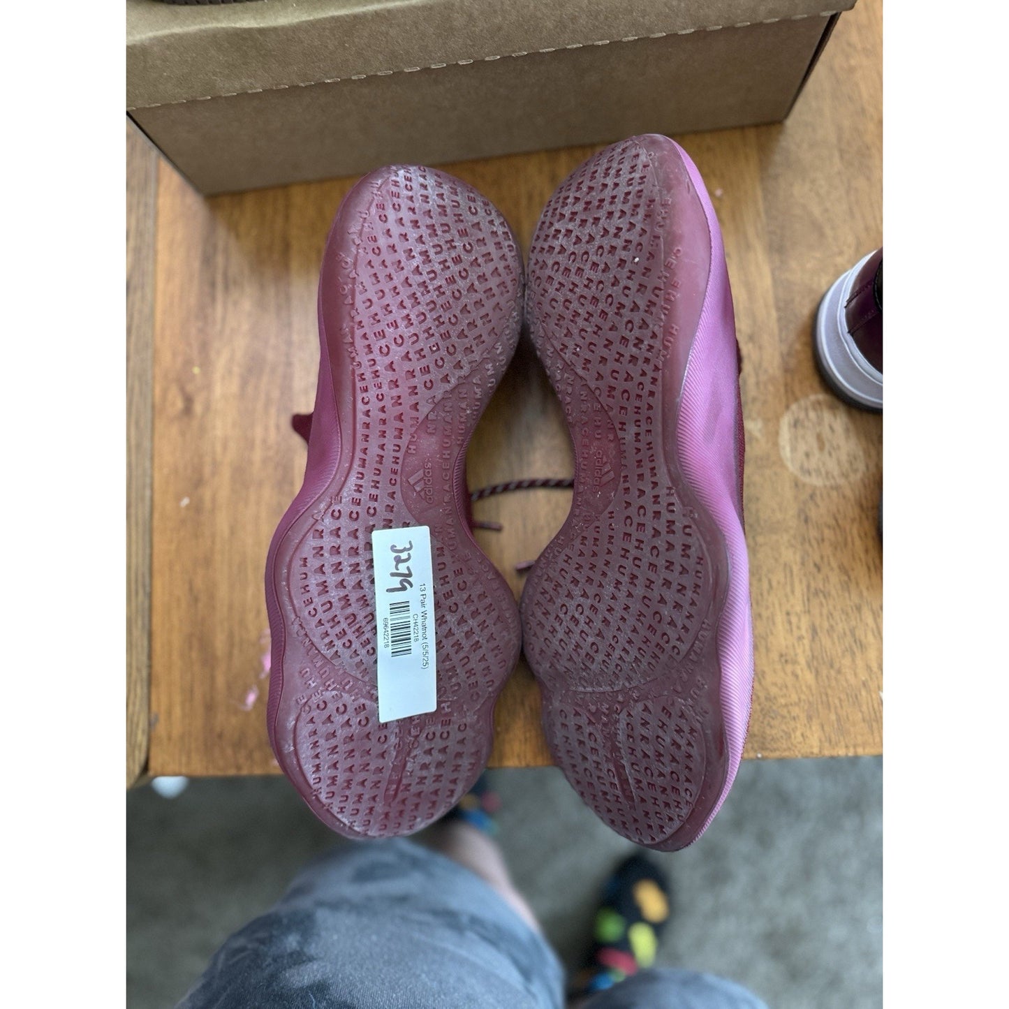 Size 12 - adidas Pharrell x Human Race Sichona Burgundy NBS145