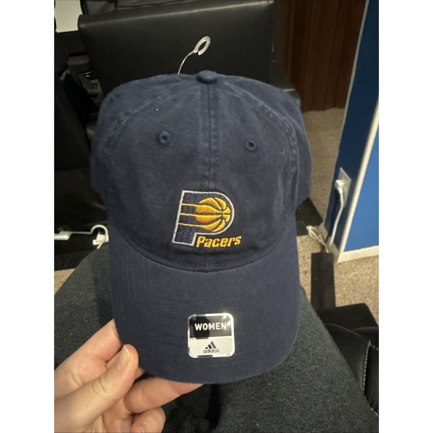 NBA Indiana Pacers Adidas Womens Slouch Buckle Back Cap Hat Style #EB23W NEW!