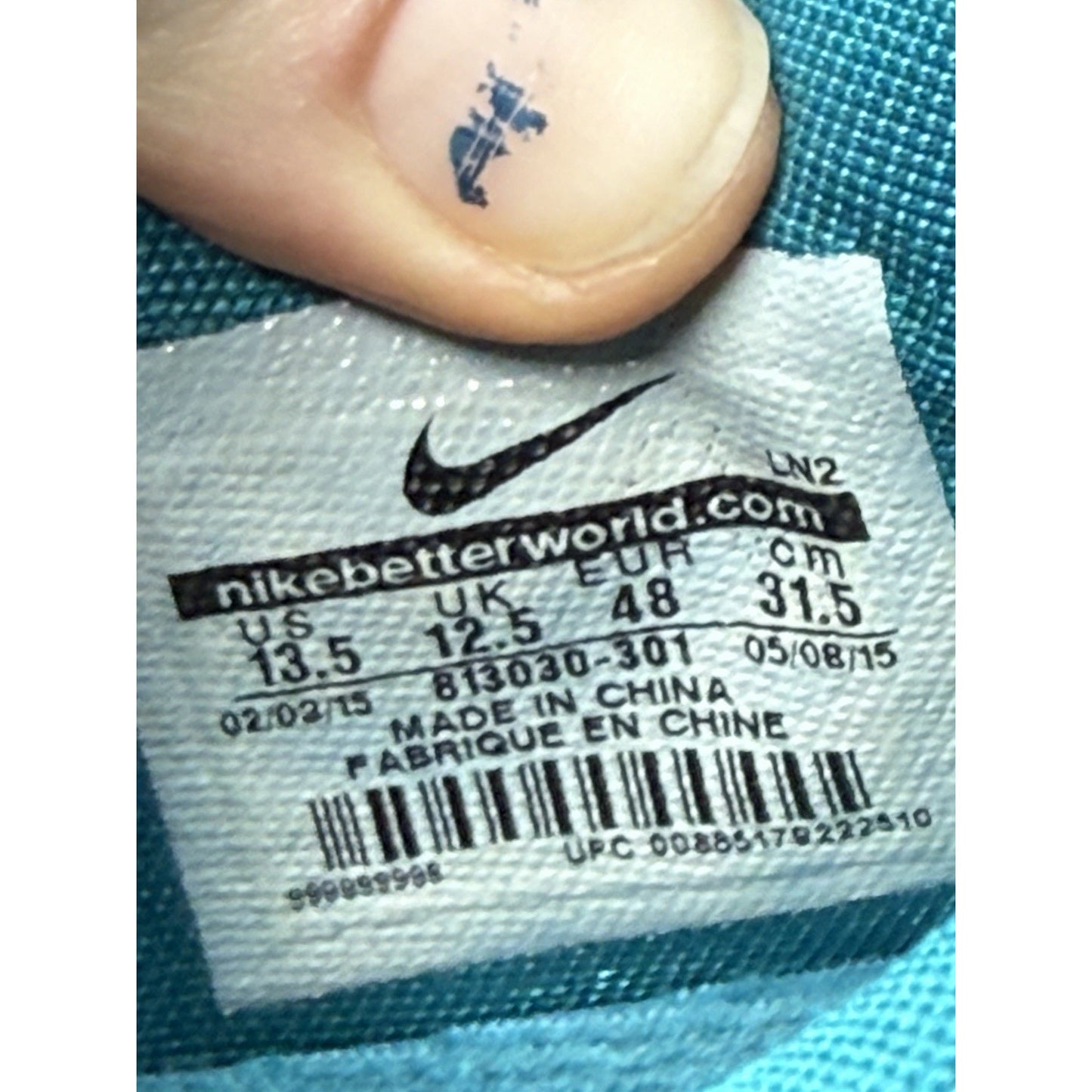 Size 13.5 - Nike Kobe 10 TB Tropical Teal “9999999”Sample Tagged