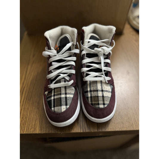 Size 6.5 (GS) - Jordan 1 Mid SE Plaid NBS90