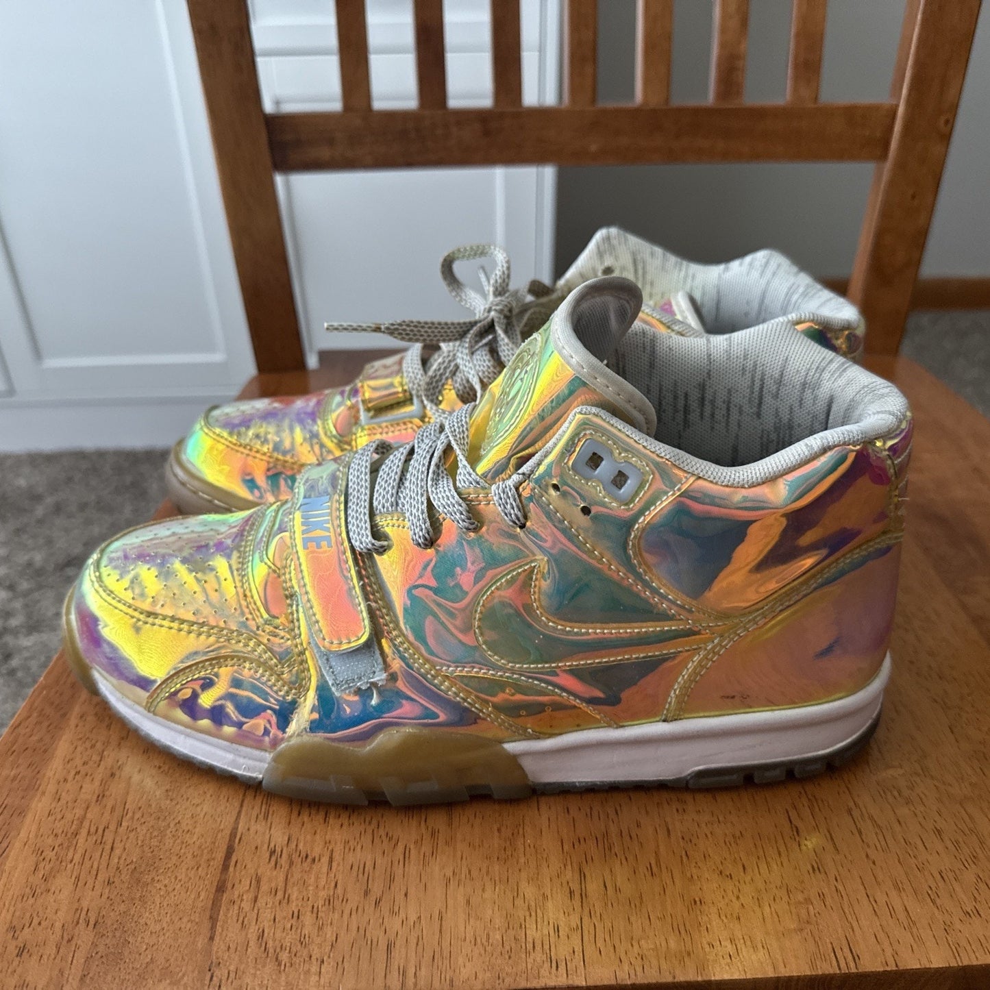 Size 9.5 - Nike Air Trainer 1 PRM QS Mid Nike Knows Super Bowl Hologram NBS026