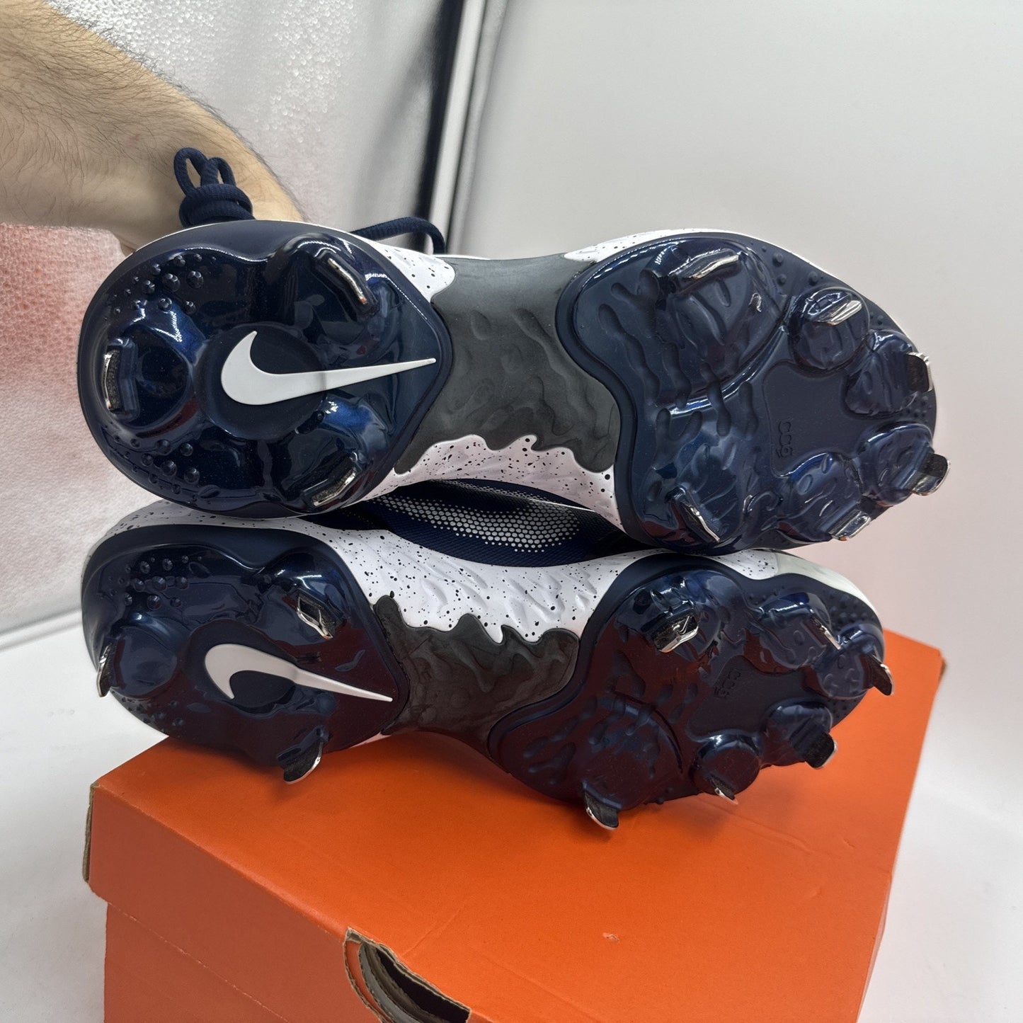 Size 7 - Nike Alpha Huarache Elite 3 Low College Navy