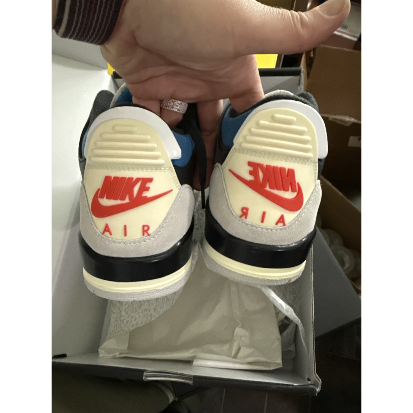 New Size 7.5 Air Jordan 3 Retro OG Rare Air Ebay Authenticated IB8967 004