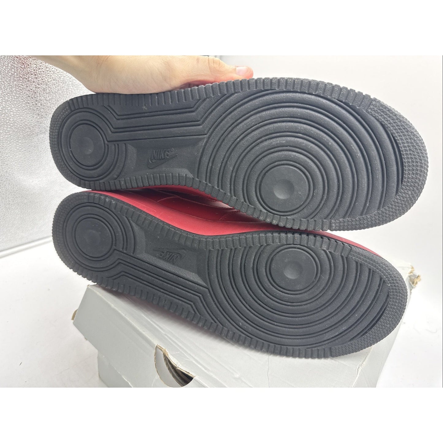 Size 14 - Nike Air Force 1 '07 Low Gym Red Black