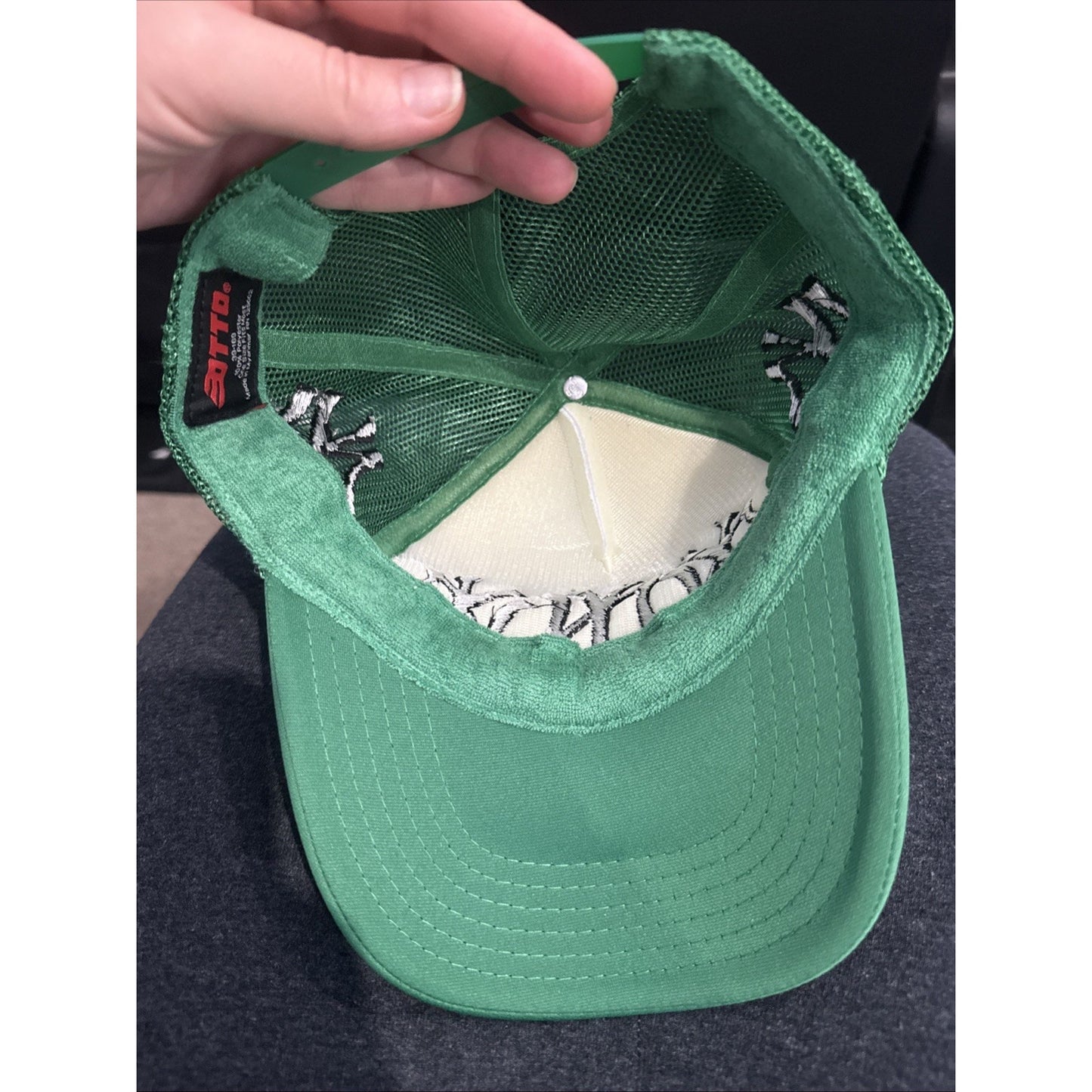 NY Foam Front Green Trucker Hat