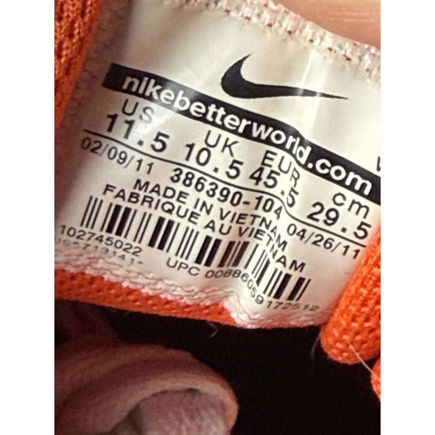 Nike Shoes Zoom Mogan 2 SB 6.0 Orange Black Blue 386390-104 Men's Size 11.5