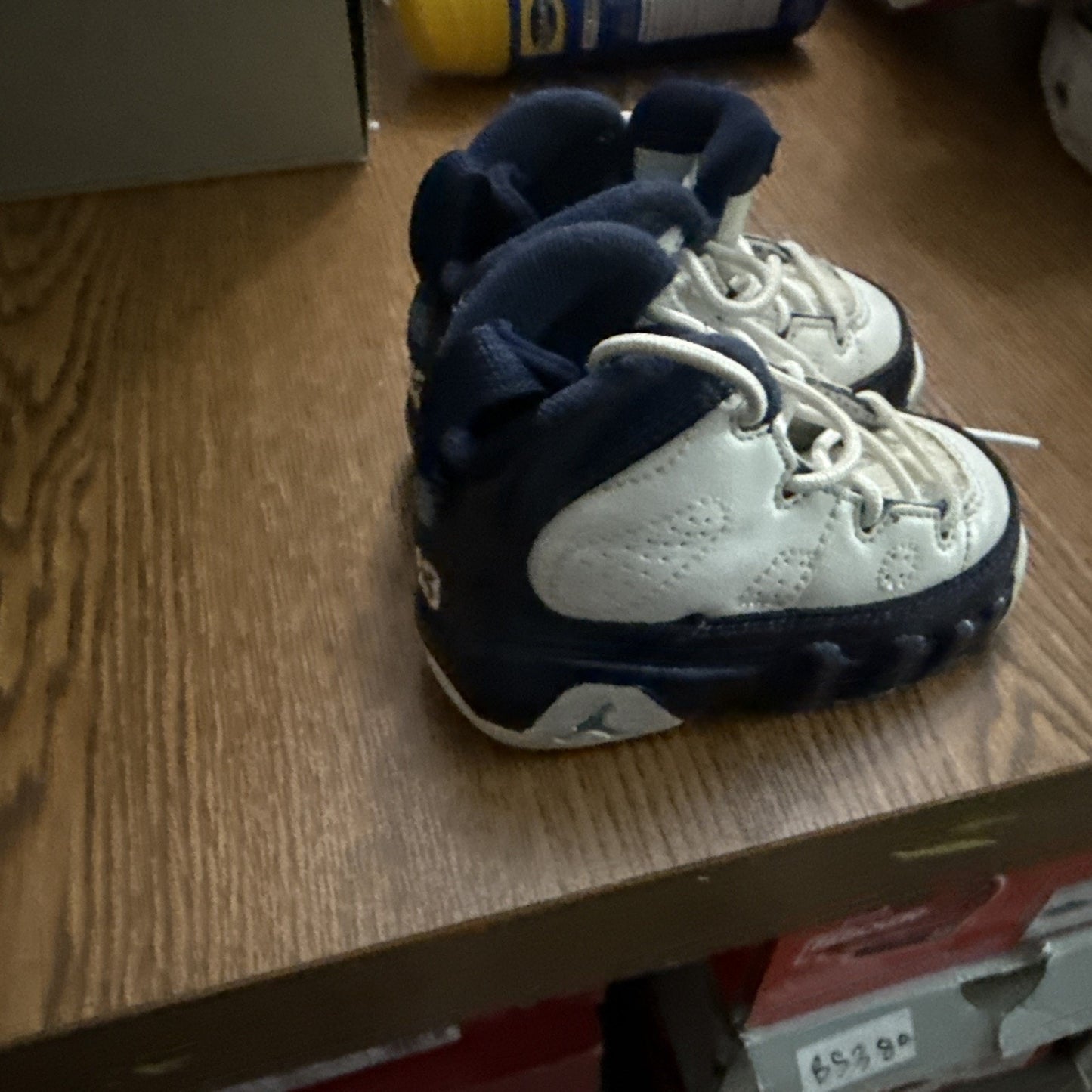 Size 4c Jordan 9 Retro Pearl Blue 401812-145