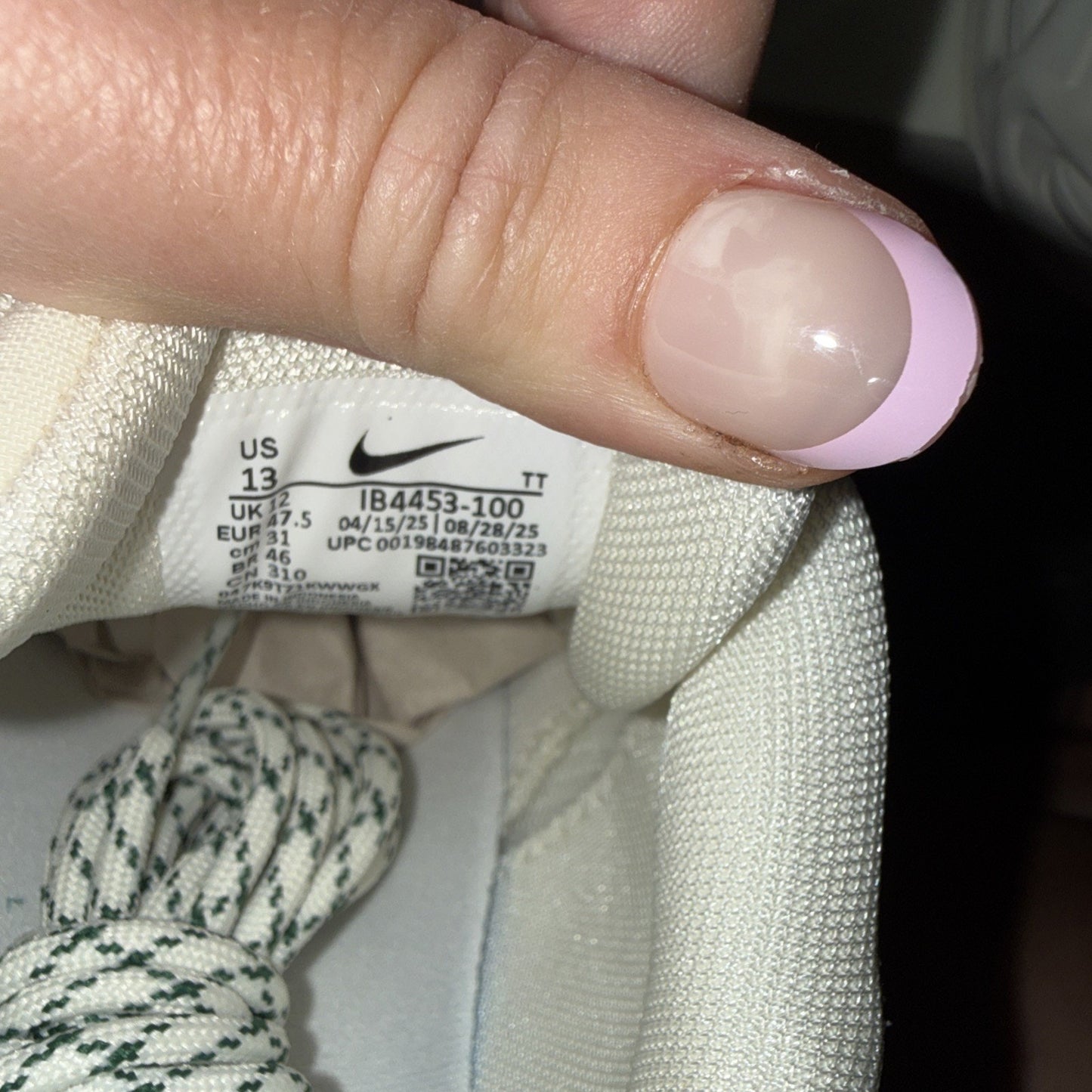 Size 13 - Undefeated x Nike Air Max 95 Sail