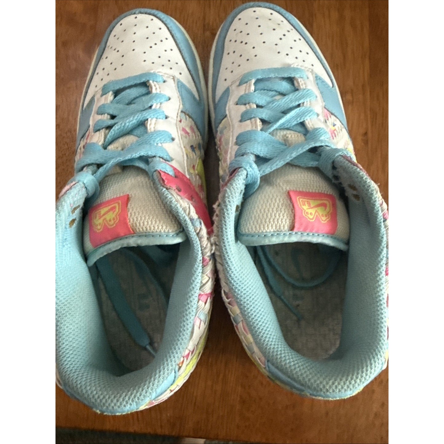 Size 7.5 - Nike Dunk 6.0 Low Woven Neon W BS412