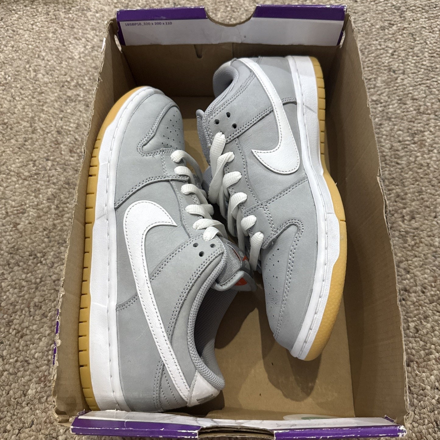 Size 8 - Nike SB Dunk Low Wolf Grey Gum