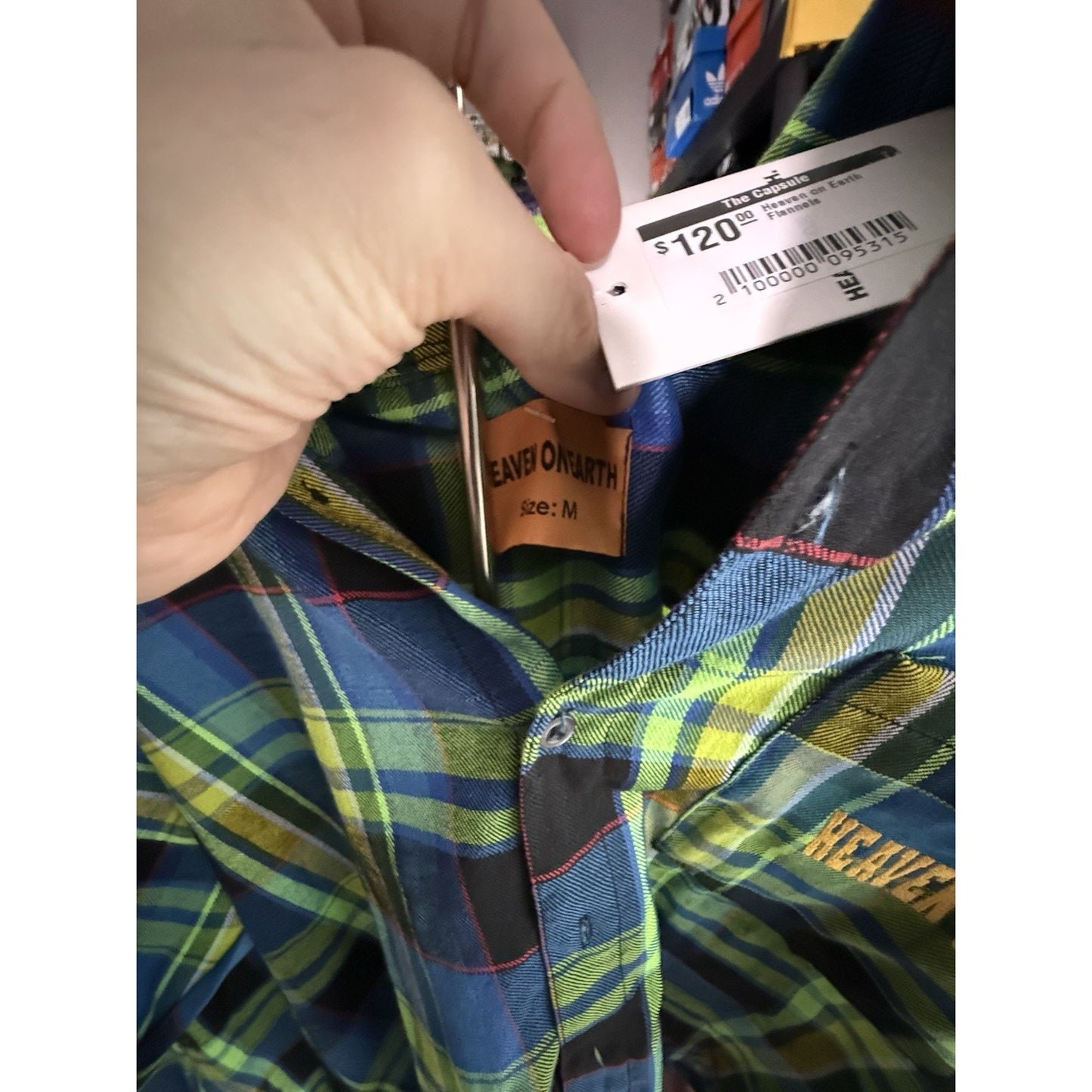 Size M Heaven On Earth Flannel Shirt