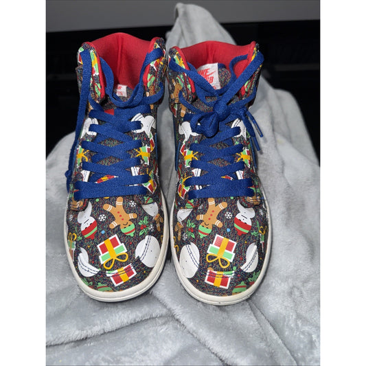 Size 8 M - Nike Concepts x Dunk SB Premium High Ugly Christmas Sweater LEP No Bx