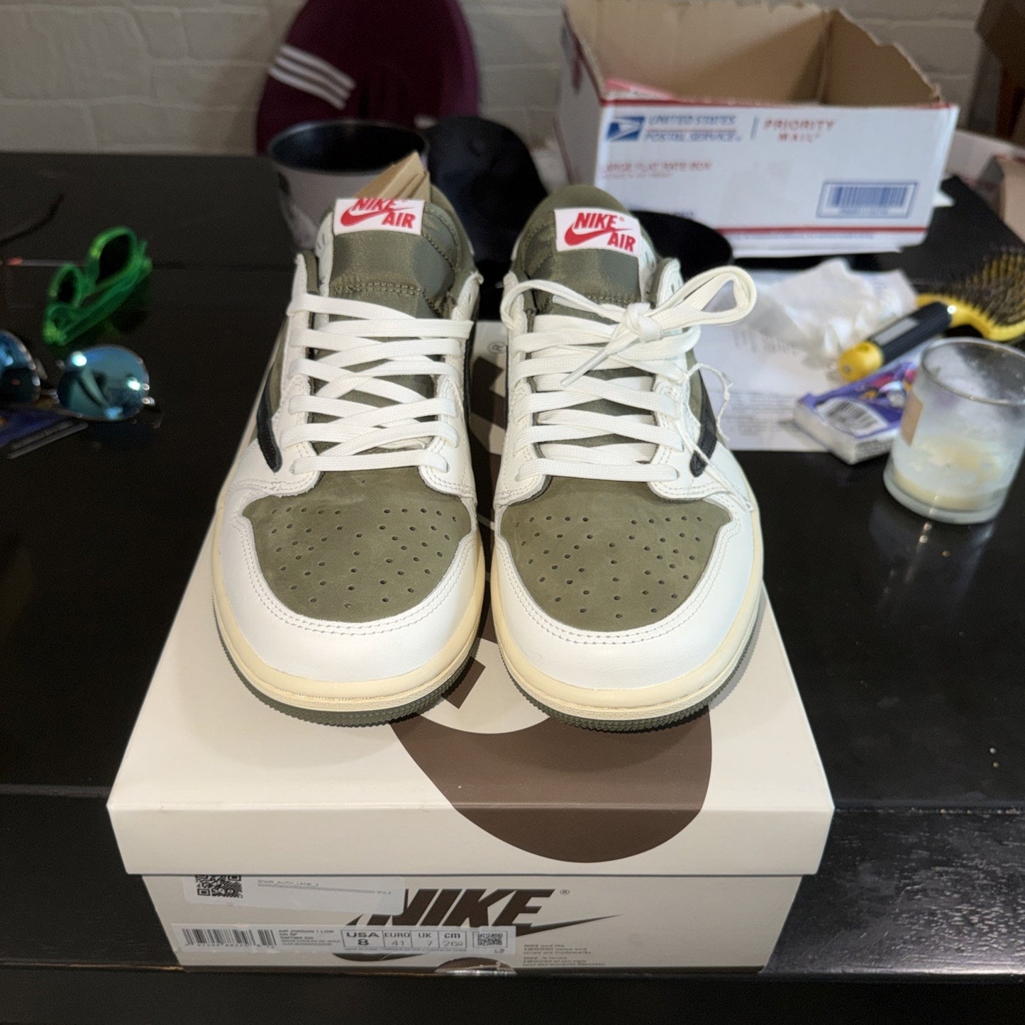 Sz 8 Travis Scott x Jordan 1 Retro Low OG SP Medium Olive 2024 DM7866-200