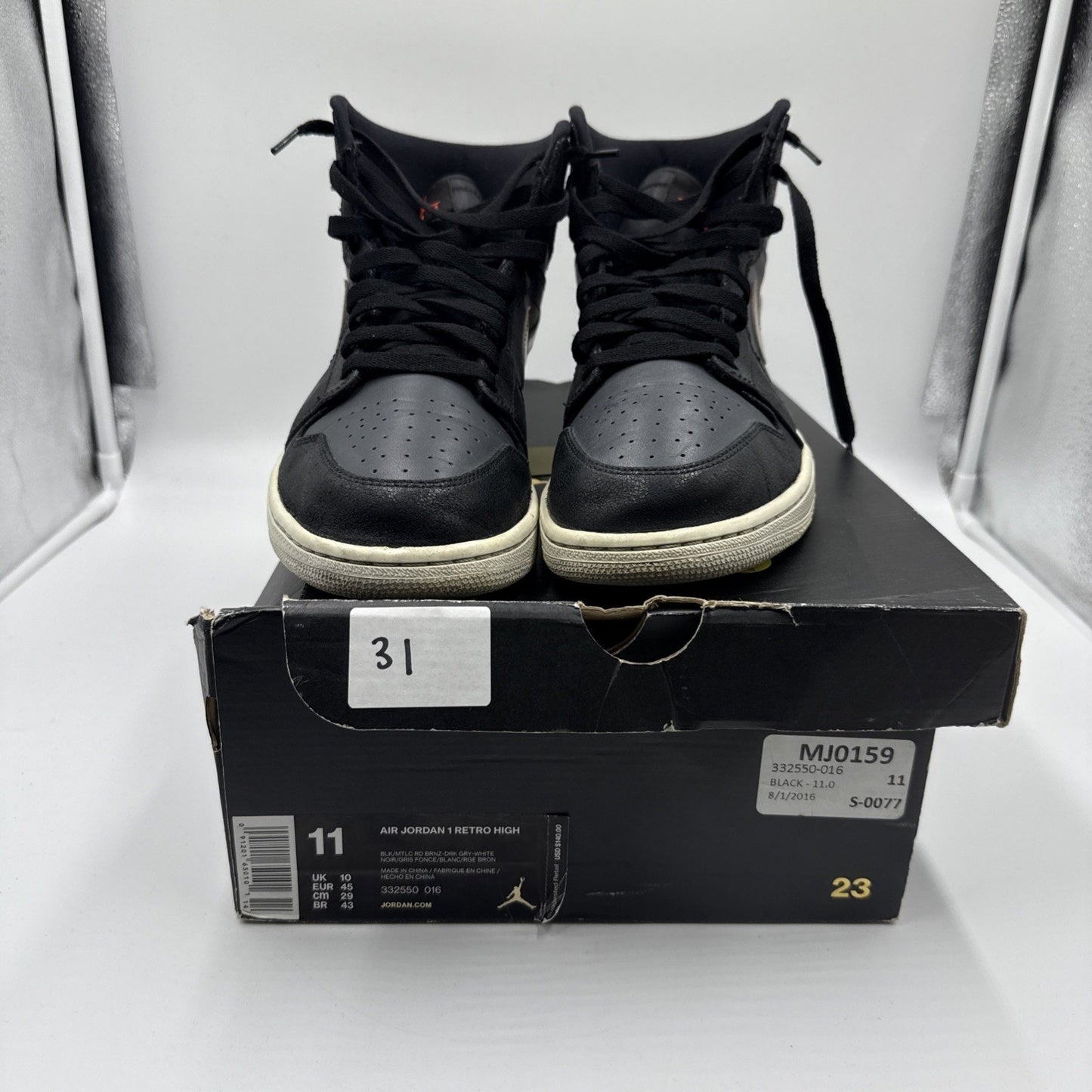 Size 11 - Air Jordan 1 Retro High Bronze Medal BS747