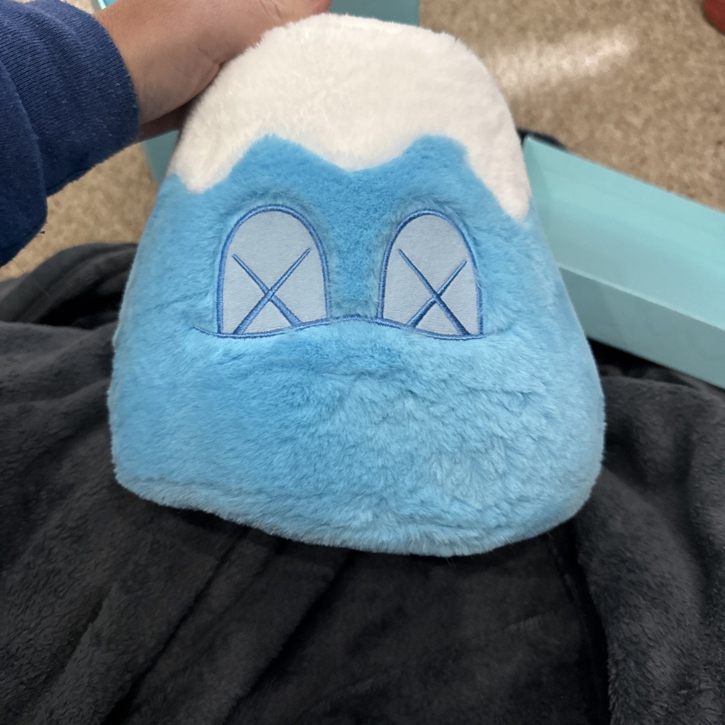 KAWS Holiday Japan Mount Fuji Plush Blue 8"