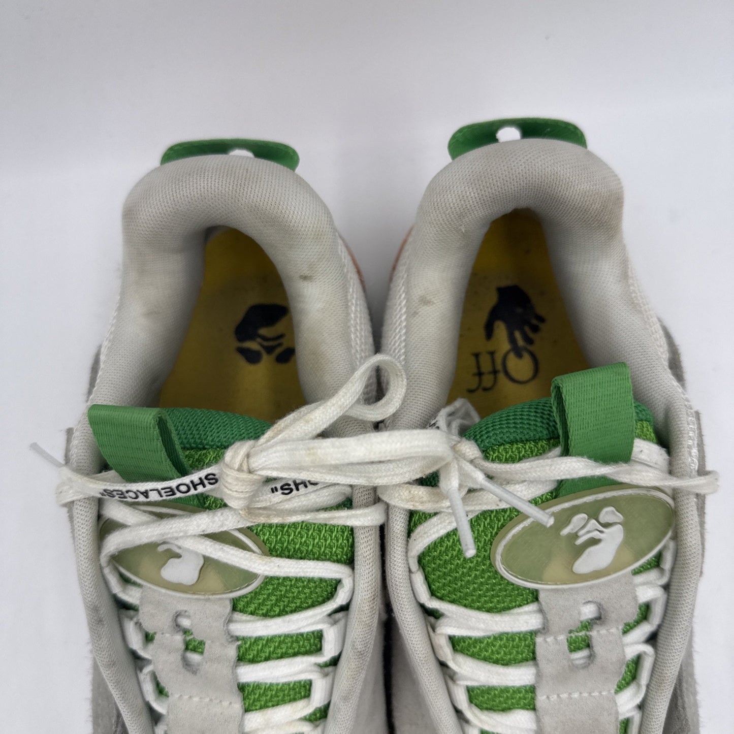 Size 43 EU US 10 Off-White Grey and Green Arrow Skate Sneakers