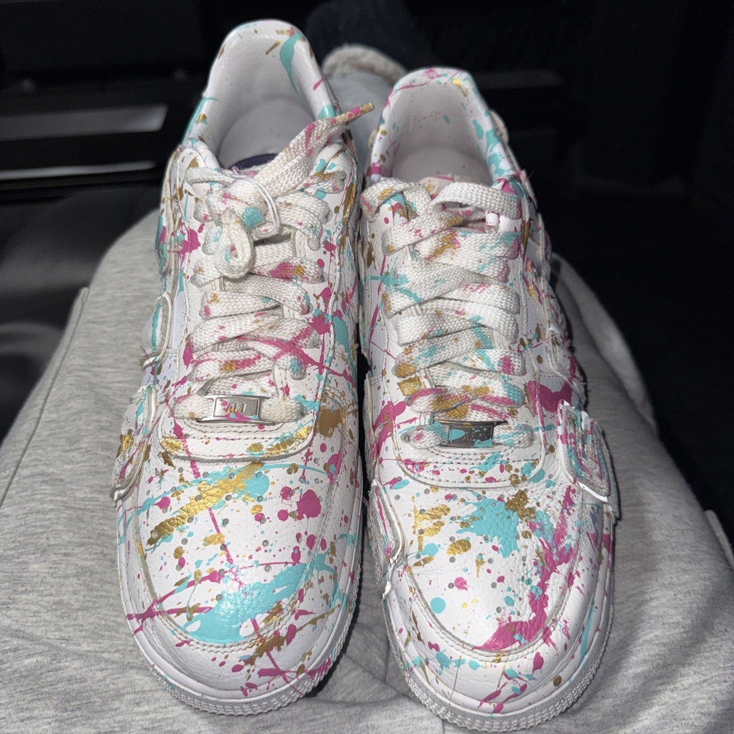 Sz 9.5 - Cactus Plant Flea Market x Nike Air Force 1 Prem 2024 Low White Custom