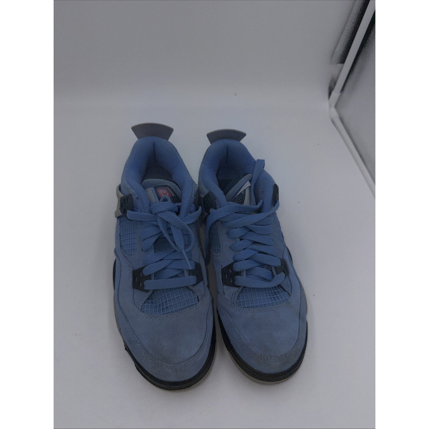 Size 5 - Jordan 4 Retro Black Tech Grey University Blue White 2021