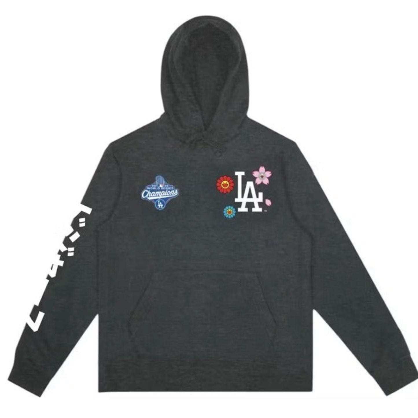 Takashi Murakami x Los Angeles Dodgers 2025 World Series Fleece Hoodie XXL 2XL