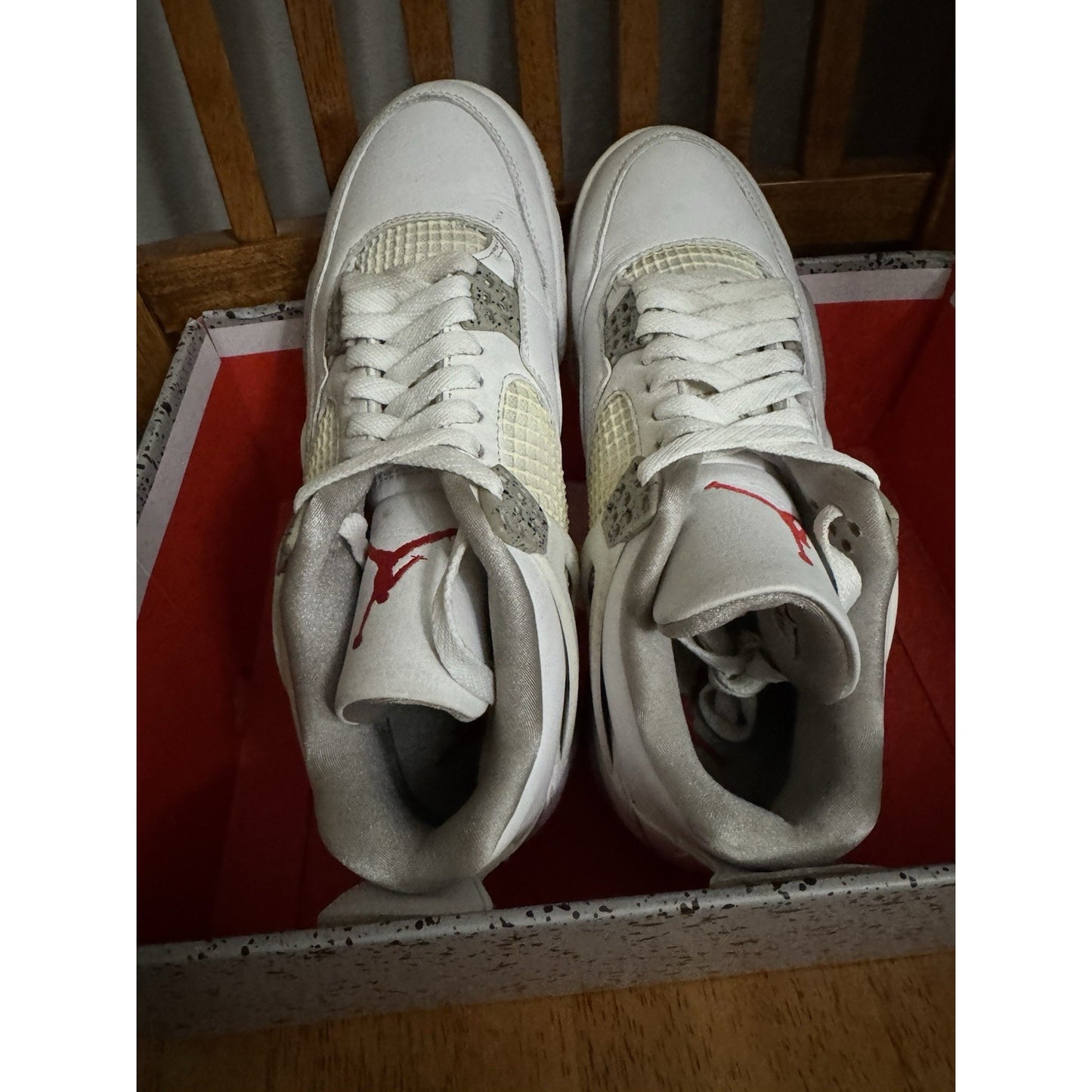 Size 8.5 - Jordan 4 Retro Mid White Oreo BS290