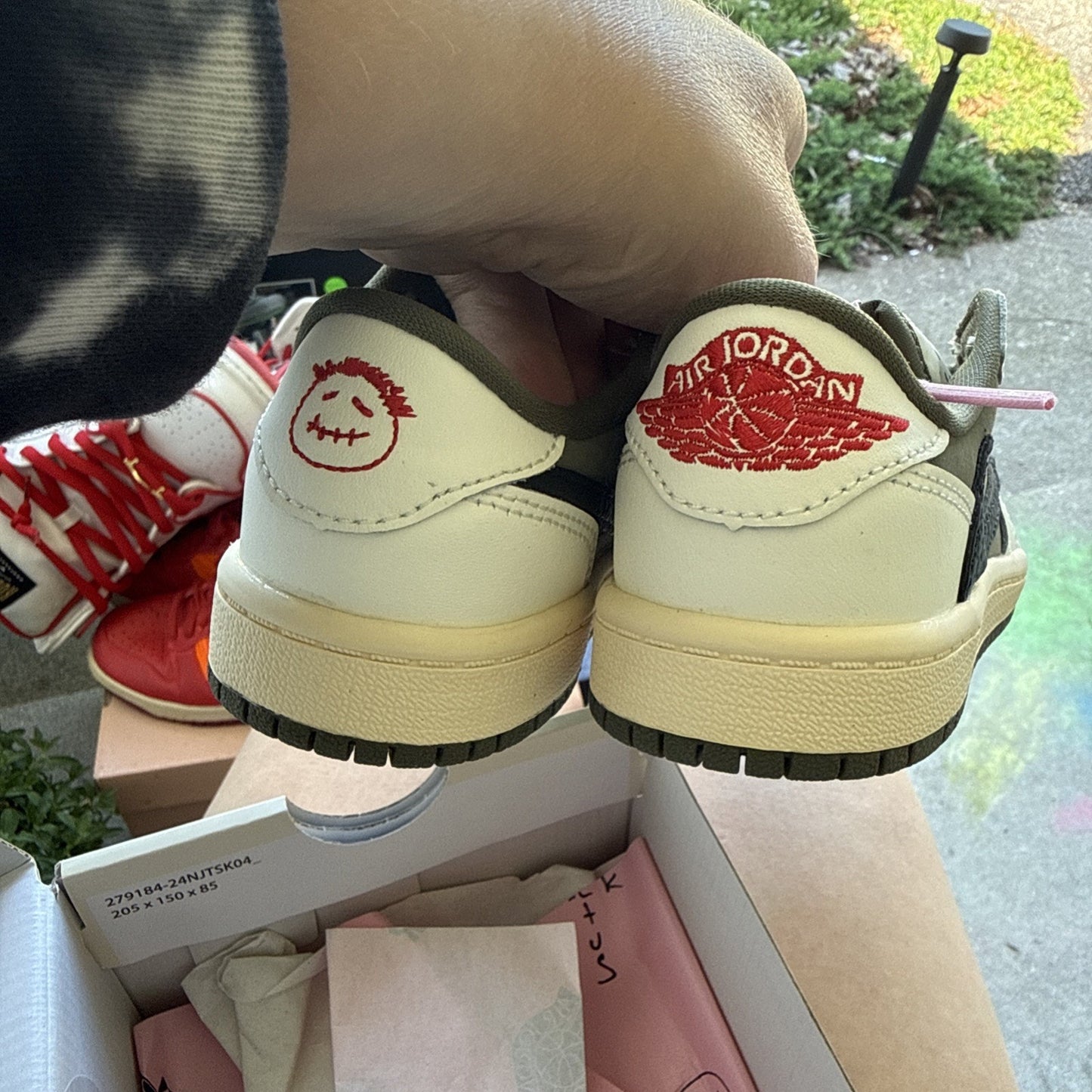 Size 11c Air Jordan 1 Low OG SP (TD) Travis Scott Medium Olive DO5441-200