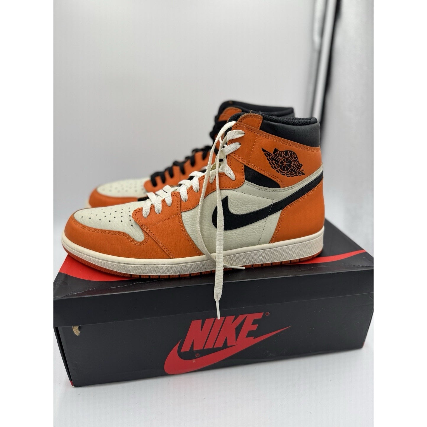 Size 14 - Jordan 1 Retro High OG shattered backboard away 2016